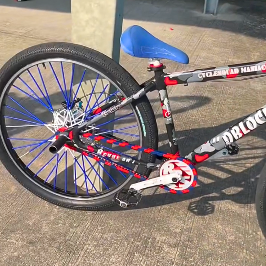 Red & Blue Chain Caps