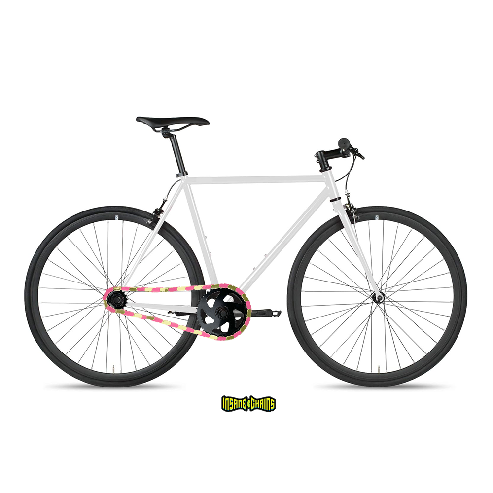 Gold & Pink Chain Caps