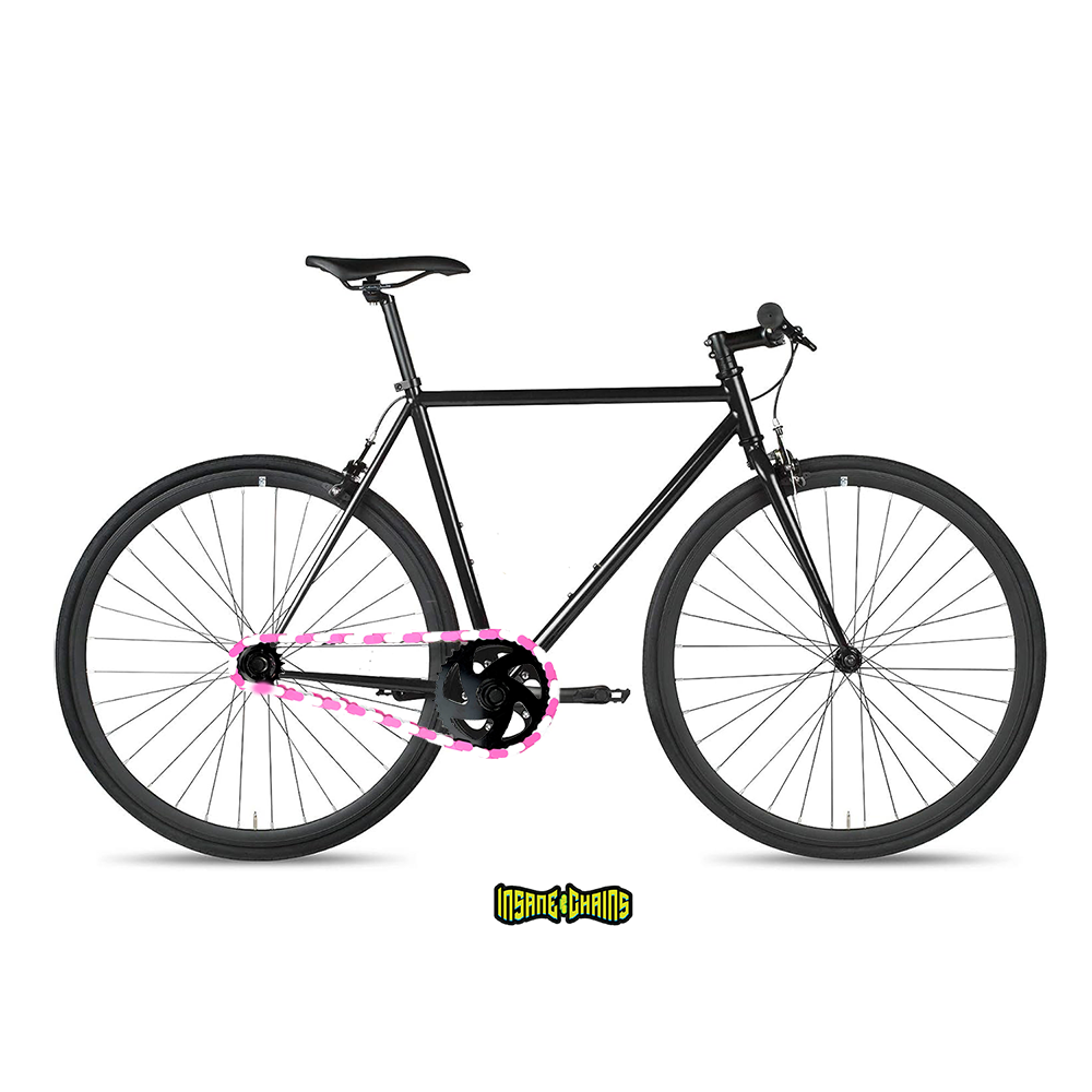 White & Pink Chain Caps