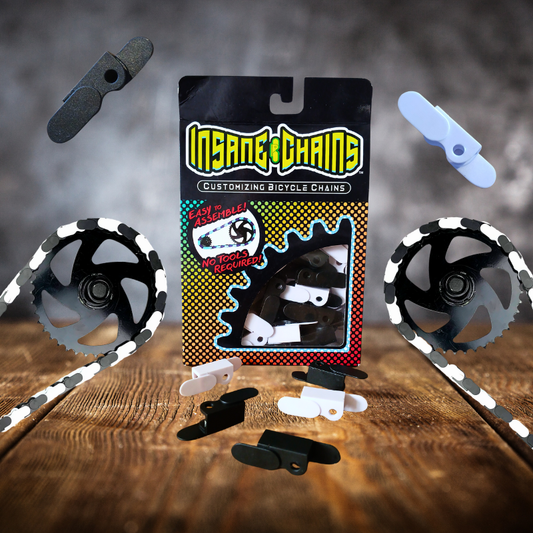 Black & White Chain Caps