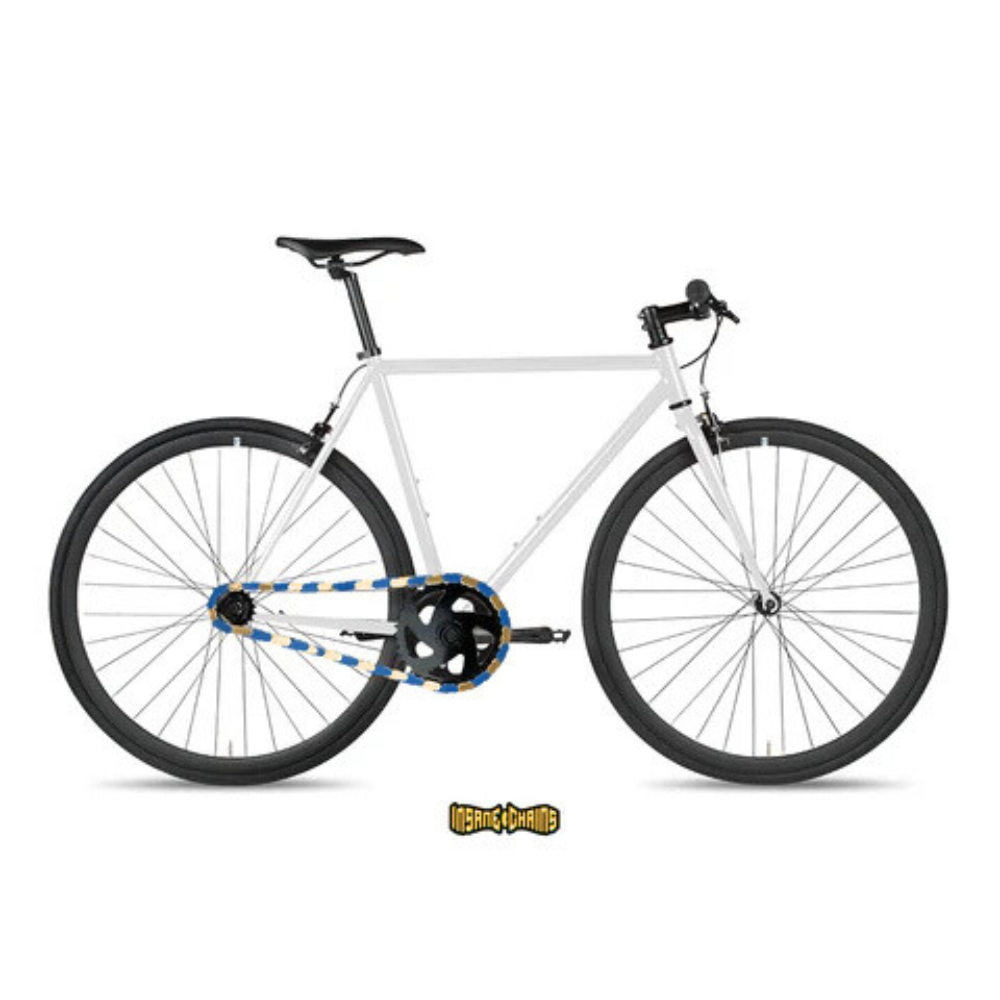 Gold & Blue Chain Caps