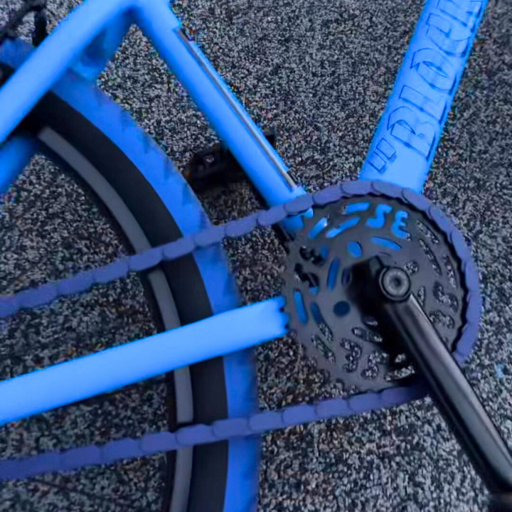 Big Wheelie Bikes - Blue Snap-On Chain Caps