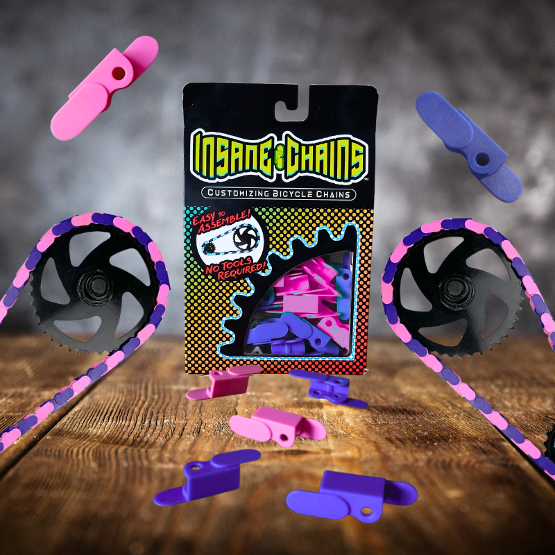 fixed gear cap Purple & Pink Chain Caps | Cool Accessory for BMX & Fixed Gear Bikes Adults 16" Bikes & larger