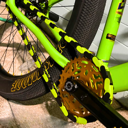 Black & Green Chain Caps