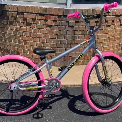 Chrome & Pink Chain Caps