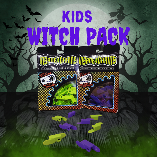 Kids Witch Pack Bundle  (1 pack of purple and 1 pack of green| Insane Chains