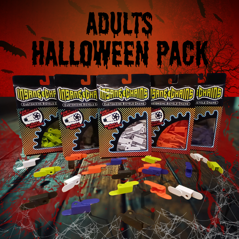 Halloween Pack Adults & Teens Snap on Caps | 5 Pack Bundle| Insane Chains