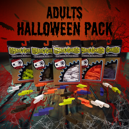 Halloween Pack Adults & Teens Snap on Caps | 5 Pack Bundle| Insane Chains