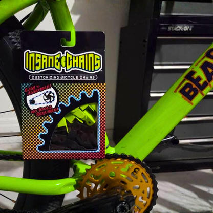 Black & Green Chain Caps