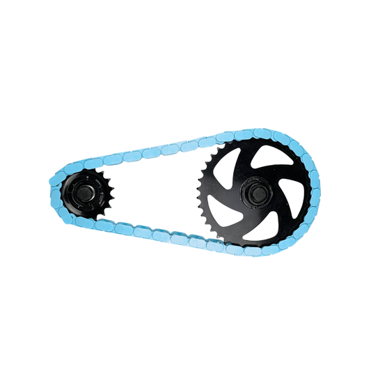 Baby Blue Chain Caps