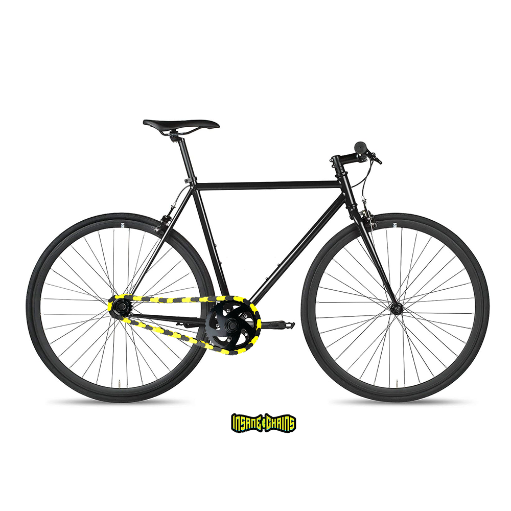 Black and clearance yellow fixie