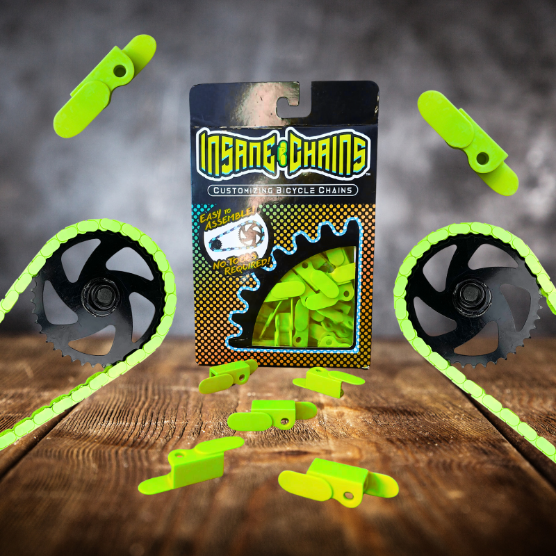 Bright Green Chain Caps