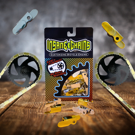 Chrome & Gold Chain Caps