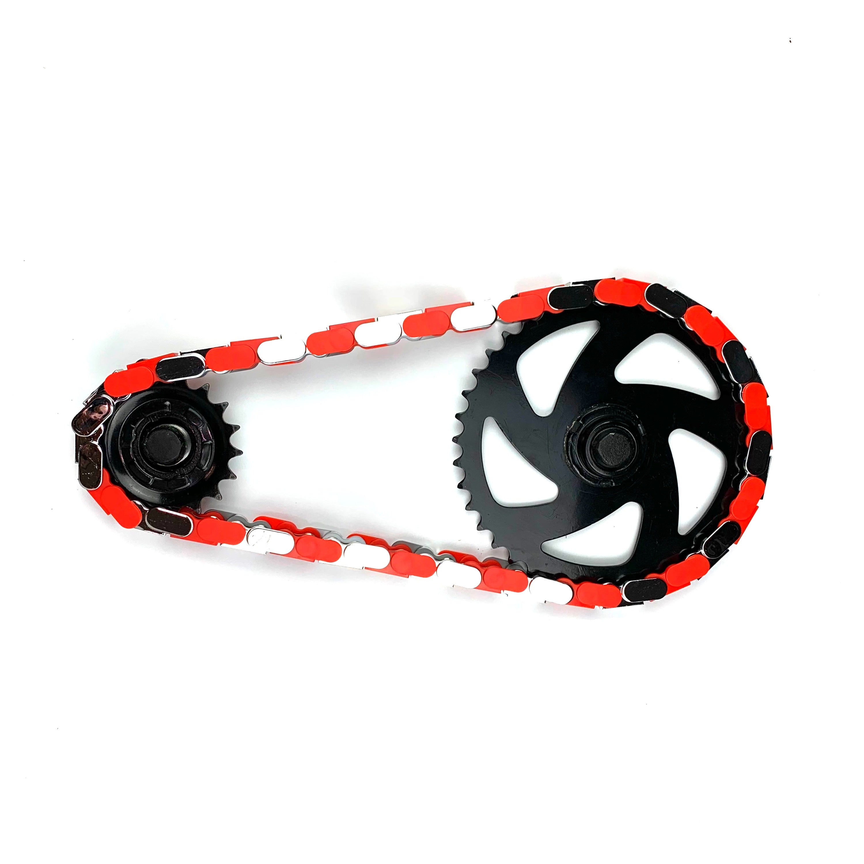 Chrome/Red