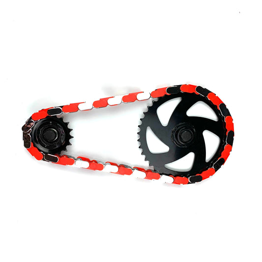 Chrome/Red