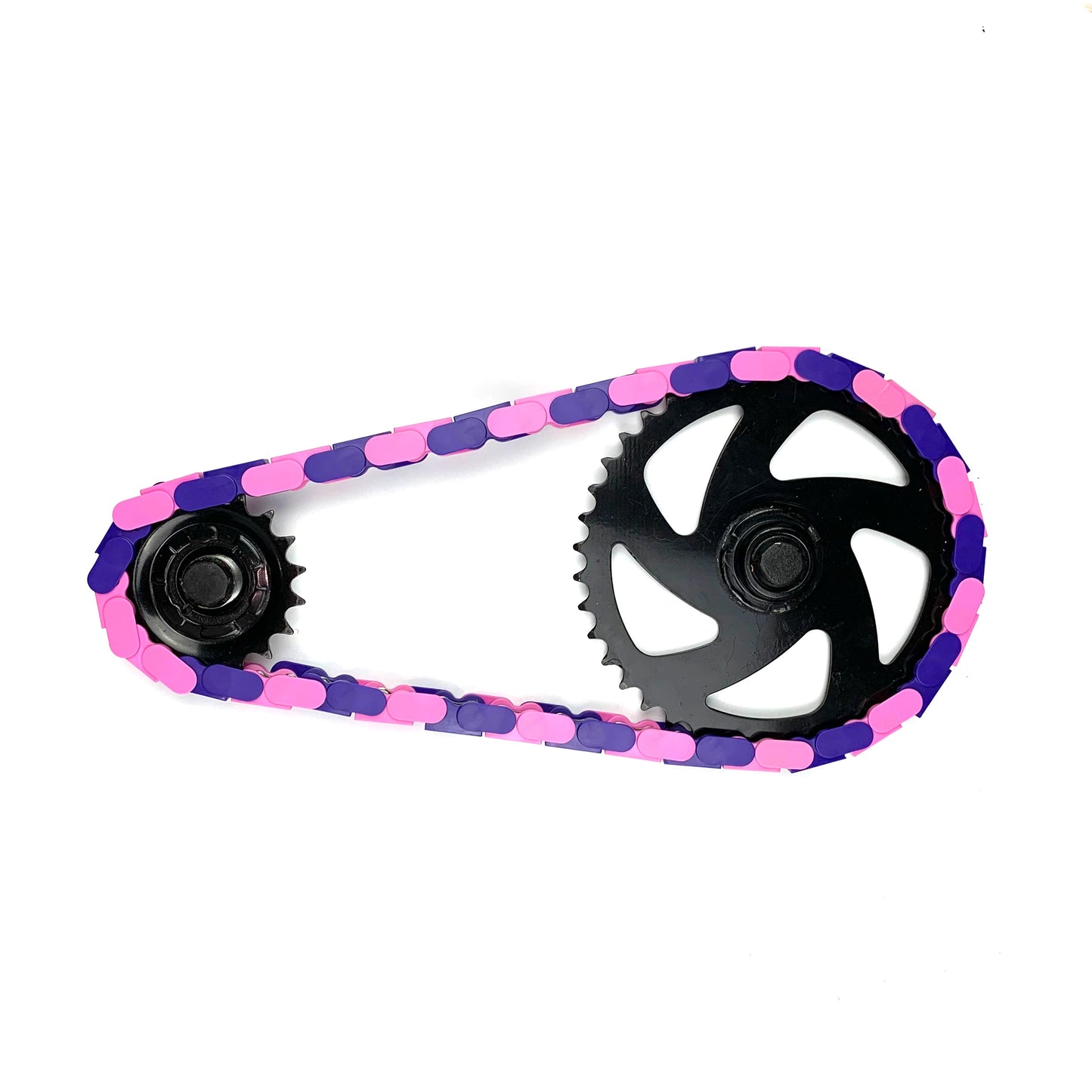 Purple & Pink Chain Caps