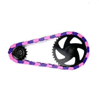 Purple & Pink Chain Caps