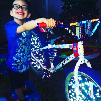 Red White & Blue Chain Caps