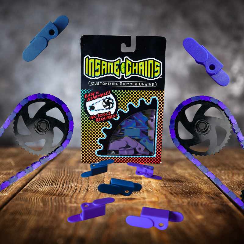 Blue & Purple Chain Caps