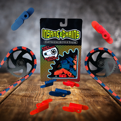 Red & Blue Chain Caps