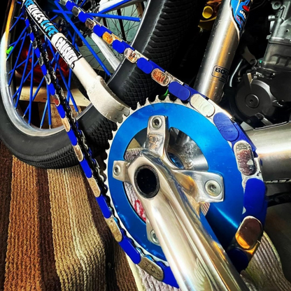 Chrome & Blue Chain Caps | Insane Chains