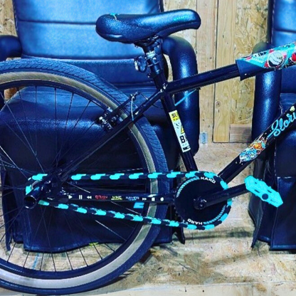 Blue & Teal Chain Caps