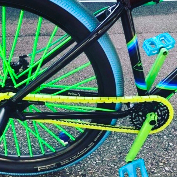 BMX Bikes Green - Snap on Caps Bright Green