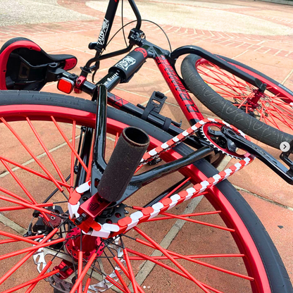 BMX Bikes Red – White & Red Two Tone Insane Chains (56 or 35 Piece)