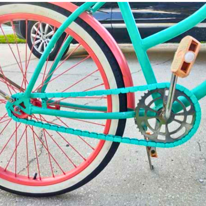 Big Wheelie Chain Caps - Teal - Easy Snap on  – 56 Piece (Adults & Teens) / 35 Piece (Kids)