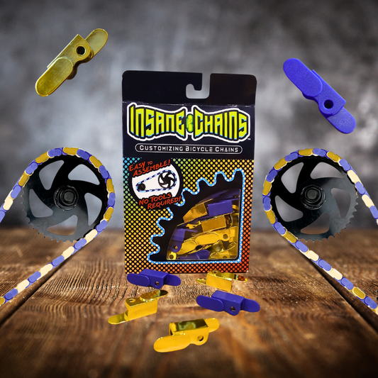 Gold & Purple Chain Caps