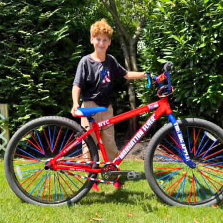 Red White & Blue Chain Caps