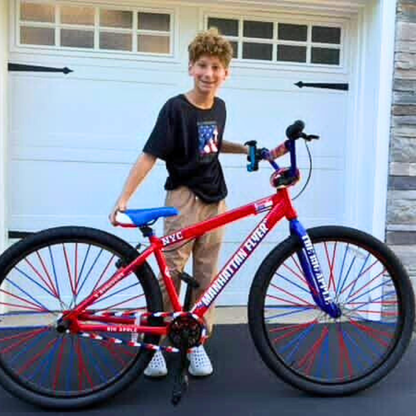 Red White & Blue Chain Caps
