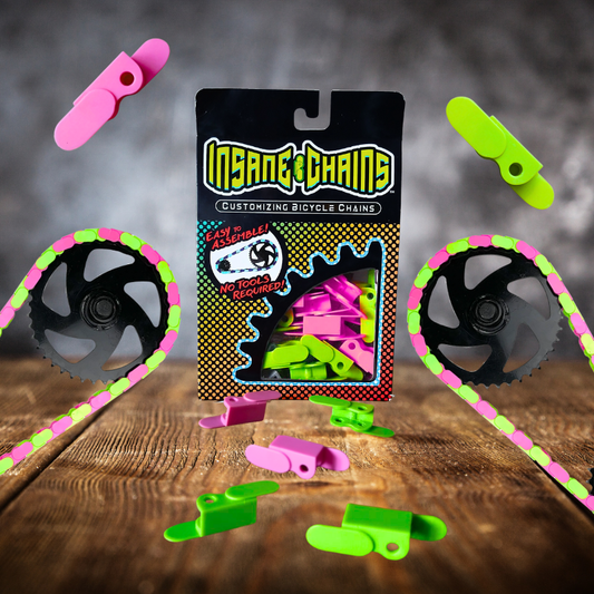 Green & Pink Chain Caps