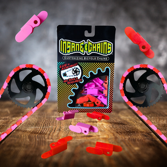 Red & Pink Chain Caps