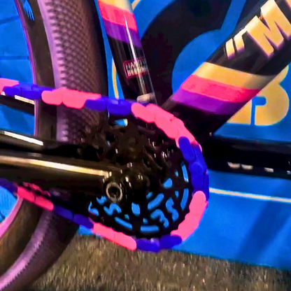 Purple & Pink Chain Caps