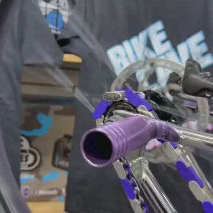 Chrome & Purple Chain Caps