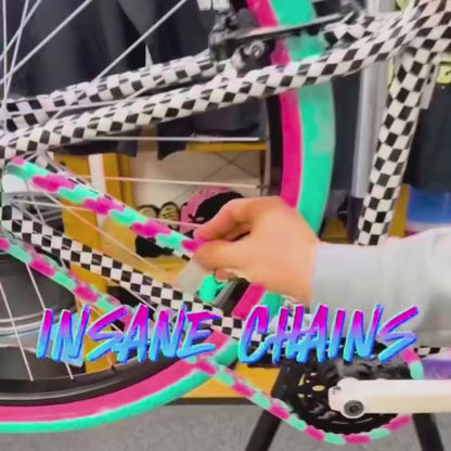 Bike Gifts for Girls – Teal & Pink Two Tone Insane Chains