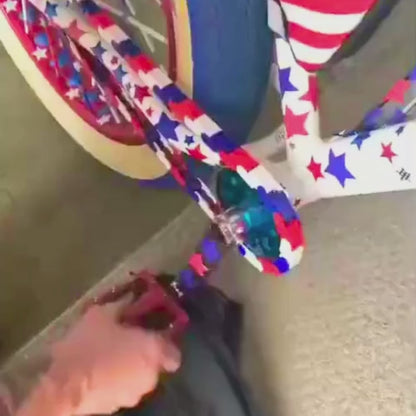 Red White & Blue Chain Caps