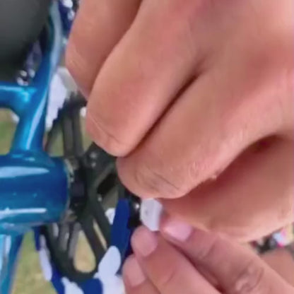 Customizable BMX Bikes – Blue & White Two Tone Caps | Insane Chains