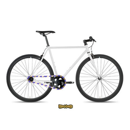 Gold & Purple Chain Caps