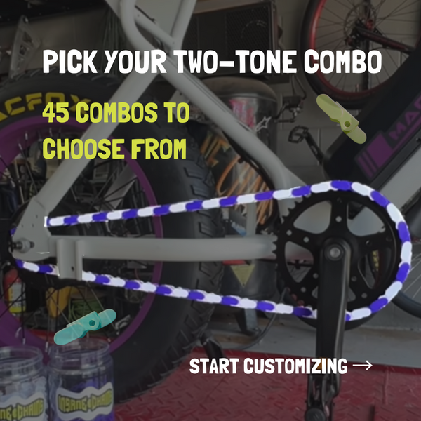 Two-Tone E-Bike Chain Caps | 45 Combos | Insane Chains