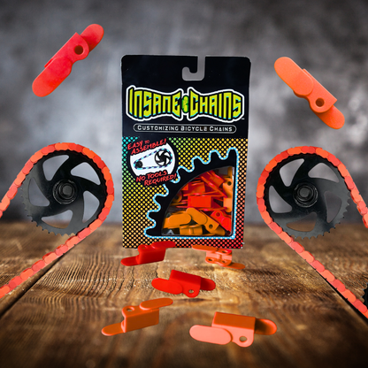 Red & Orange Chain Caps