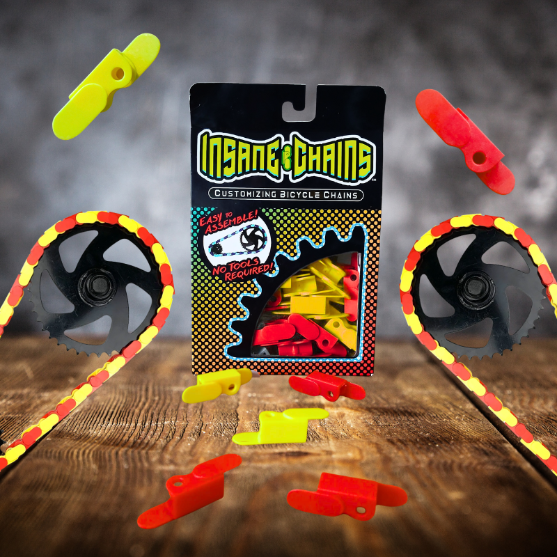 Red & Yellow Chain Caps