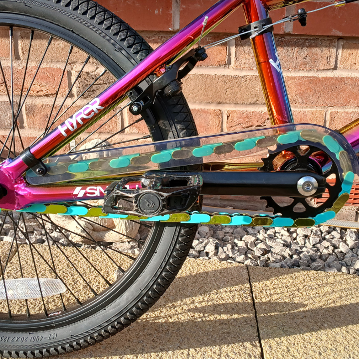 Gold & Teal Chain Caps