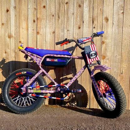 Red White & Blue Chain Caps