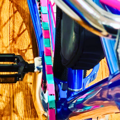 Bike Gifts for Girls – Teal & Pink Two Tone Insane Chains