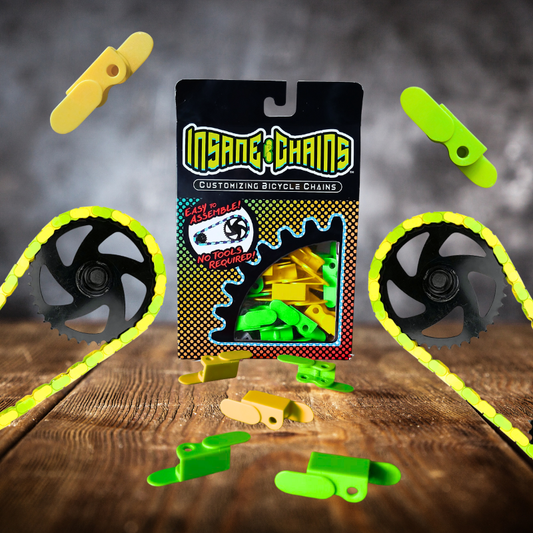 Yellow & Bright Green Chain Caps