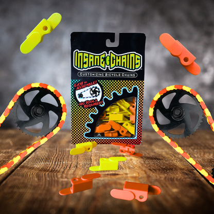 Yellow & Orange Chain Caps