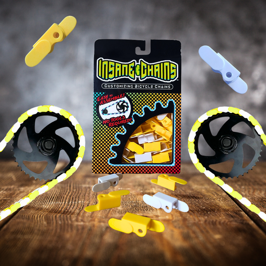 White & Yellow Chain Caps