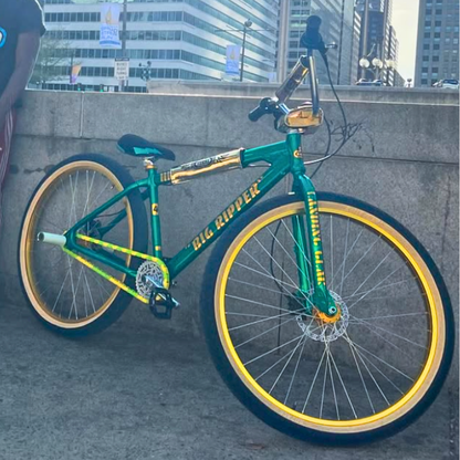 Yellow & Bright Green Chain Caps